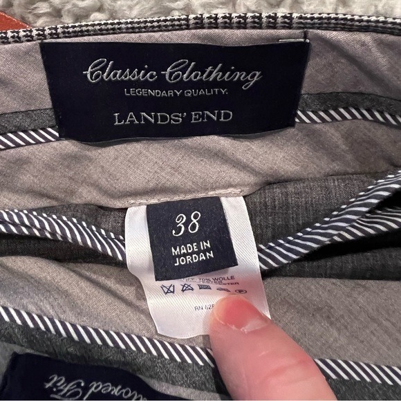 Lands’ End plaid dress pants - size 38 - Picture 5 of 5